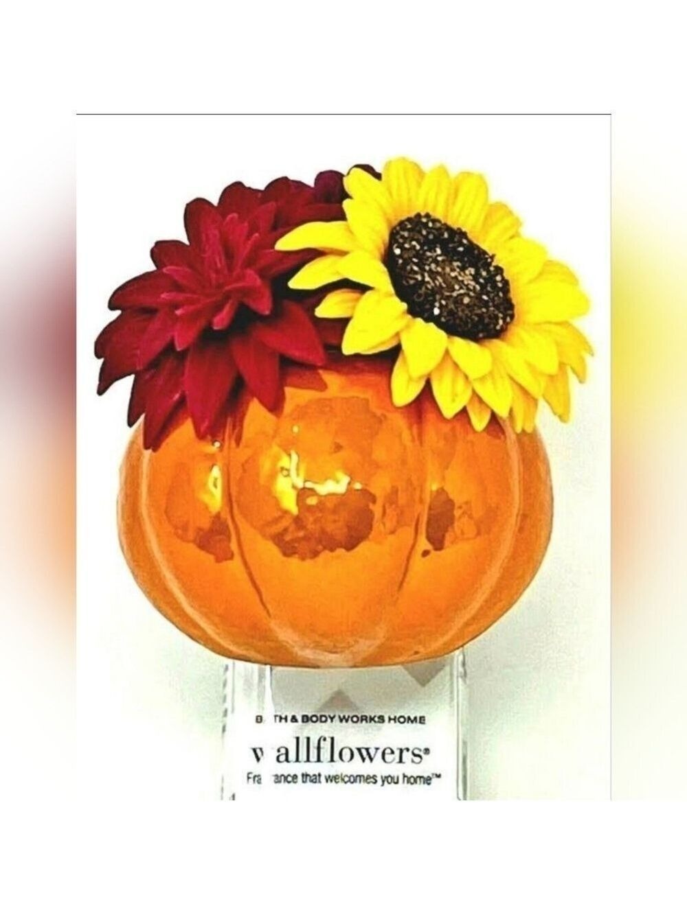 PUMPKIN WITH SUNFLOWER WALLFLOWER PLUG - Picture 2 of 3